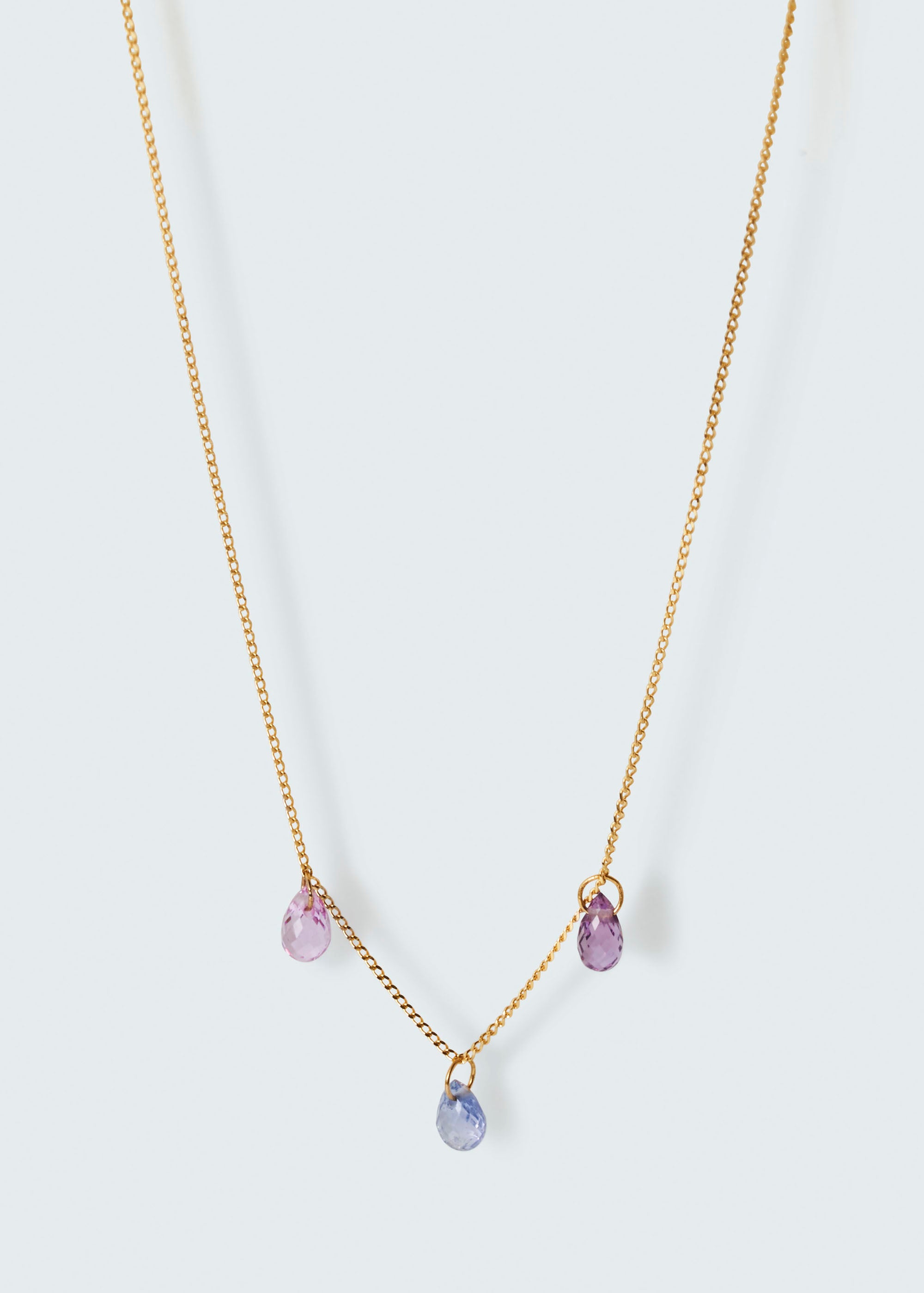 GRADATION Sapphire necklace《III》(グラデーションサファイアネックレス)
