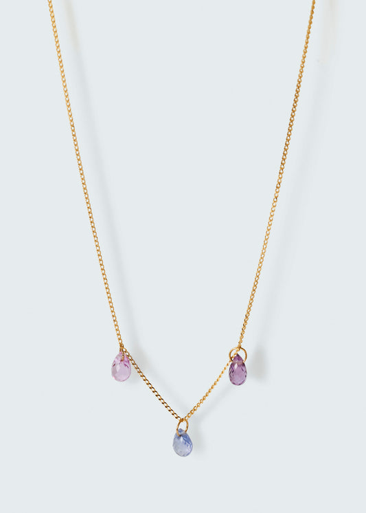 gradation sapphire necklace《Ⅲ》
