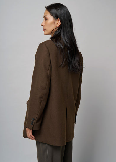 shetland wool coat JK