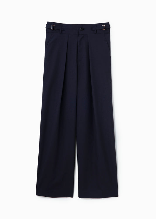 wide tuck pants