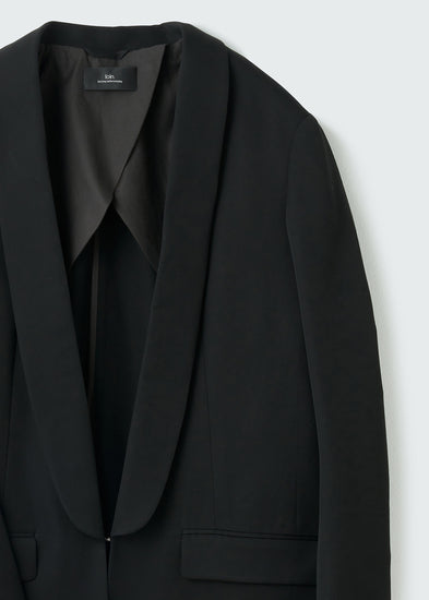 shawl collar jacket(wool):ショールカラージャケット(ウール) | loin