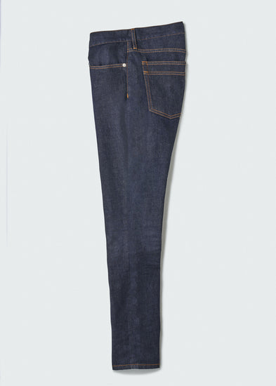 新品未使用　loin.   ロワン　slim denim washed BLUE