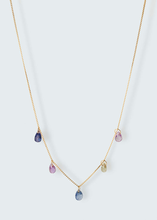 gradation sapphire necklace《Ⅴ》
